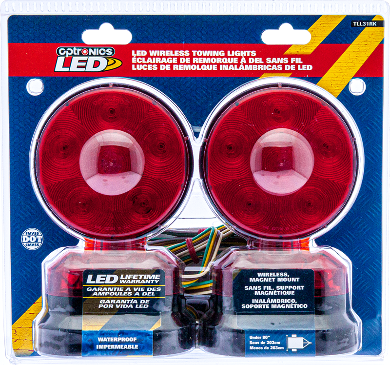 Optronics Limited Lifetime Warranty Tow Light Kit TLL31RK - Red Led Towing Wireless