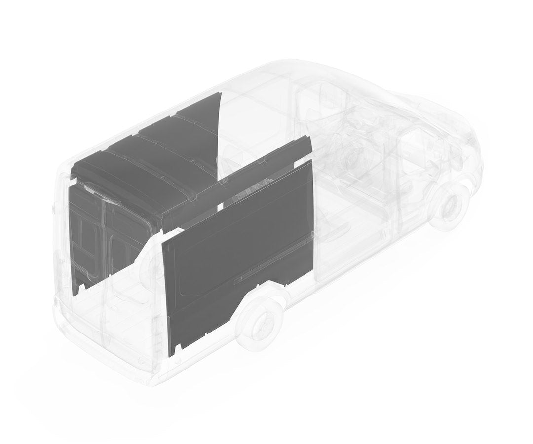 Legend Fleet Protects Interior Van Wall Liner 75C4-114-2613 - Gray
