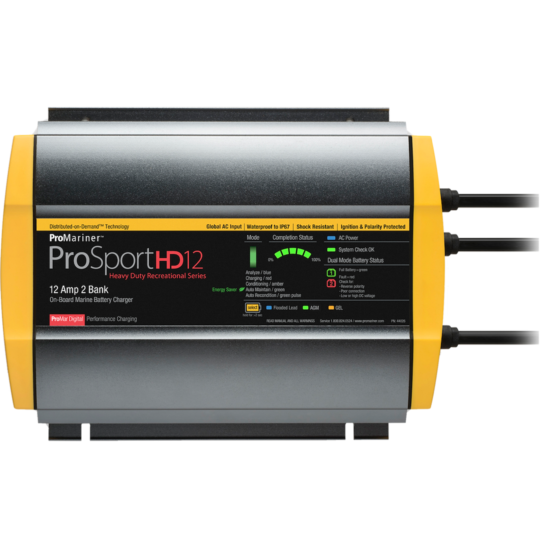 PRO Mariner Distributed-On-Demand Technology Battery Charger 44026 - Sport HD 12 Pfc