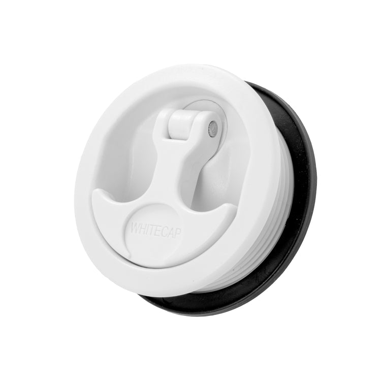 Whitecap IND Neoprene O-Ring Drawer Latch 3226WC - White Nylon T-Handle Locking Inc
