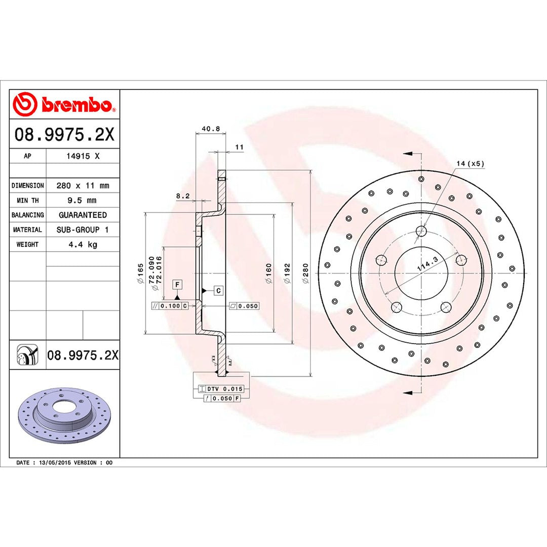 Brembo Components Not Hazardous To Health Brake Kit KTX4061