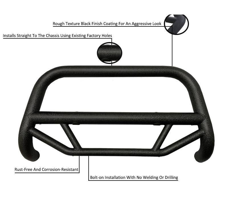 Black Horse Tough Frame Mounted Bull Bar MBT-MR1103 - Max