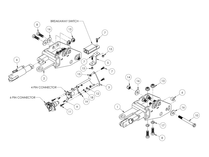 Blue OX Custom Designed For Each Vehicle Vehicle Baseplate BX1769 - Bsplt 25 Chevy Suburban Tahoe Z71