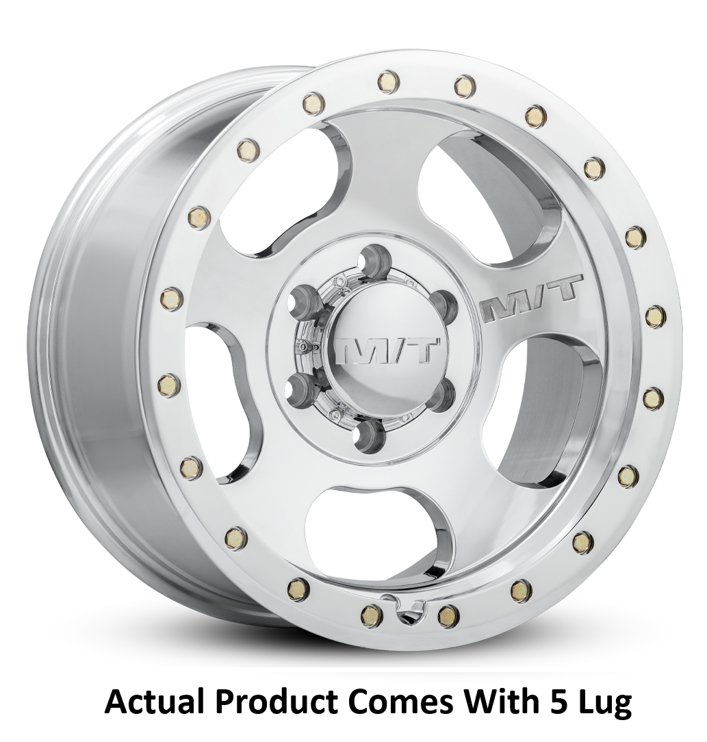 M.T. Wheel Modern Low Profile Cap Design 274660 - 20X9 5X5 MT Canyon Pro Polished