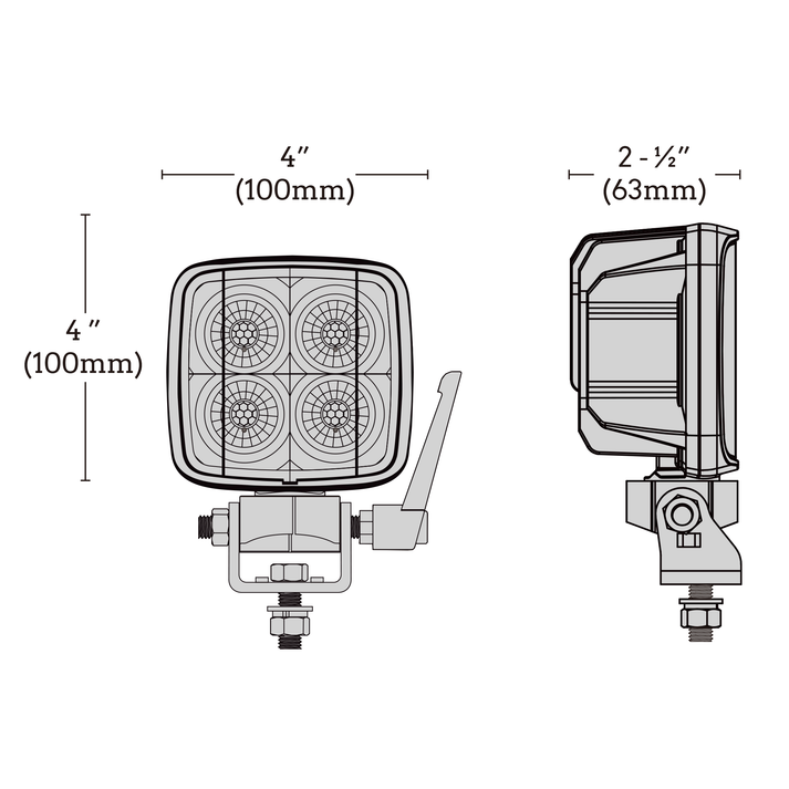 ARC Lighting Recommended For Any Jobsite Work Light BB45081 - Pod Task MX Brkt