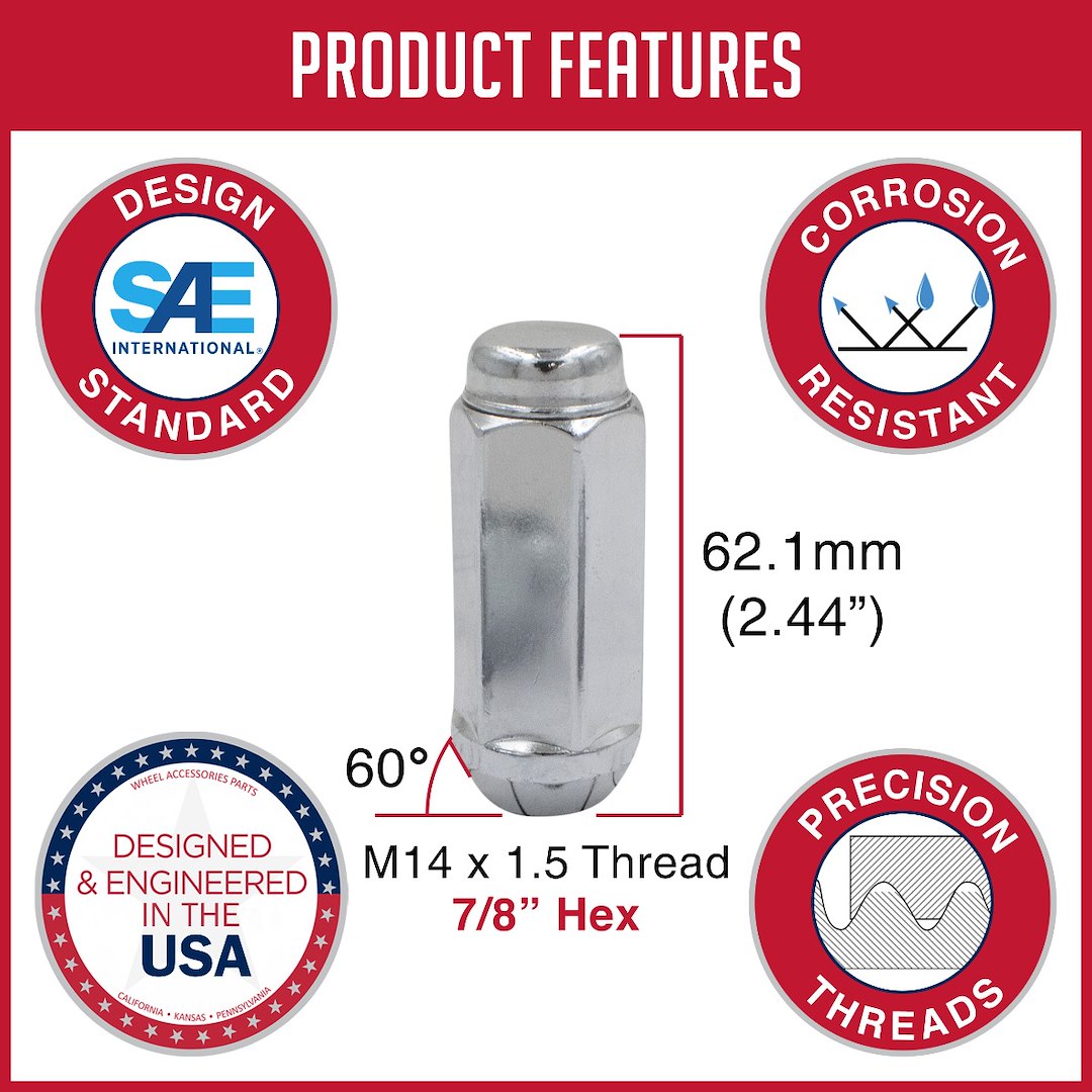 Revolution 13K848XL Lug Nut