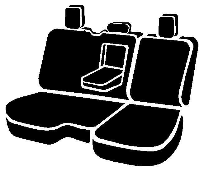 FIA Wear-Resistant Fabrics Seat Cover TR42-54 Black - TR Rear 40 60 Dodge Ram