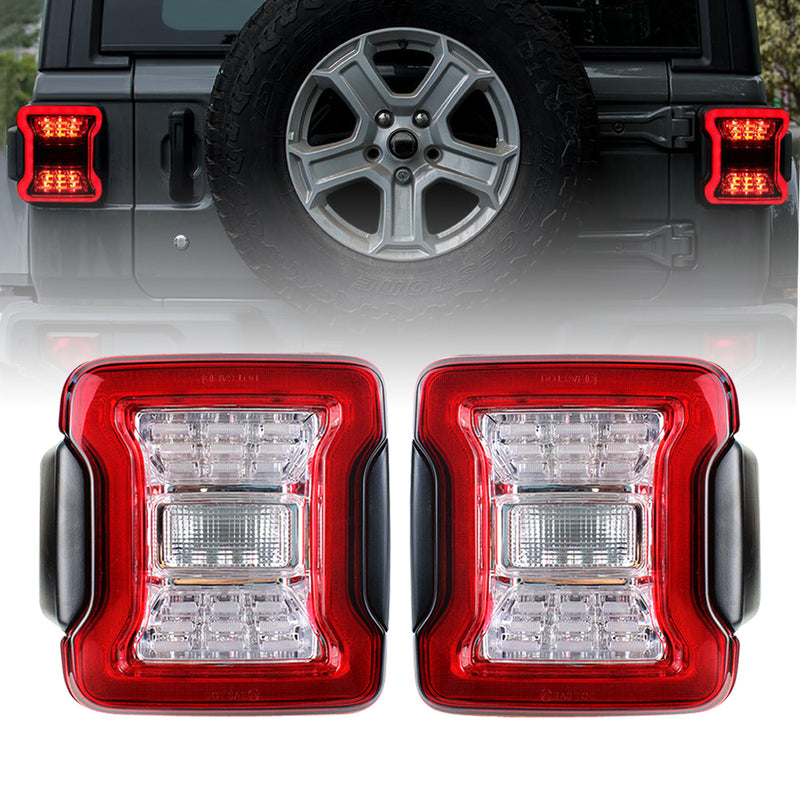 American MOD Cool Style And Sporting Elements Tail Light Assembly Amjpca03302 - Clear Led Lights