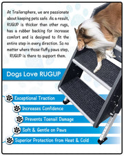 Trail Sphere Can Be Removed And Reattached Entry Step Rug RUL2475-2 - Two Pack Rugup Lippert Solid ST