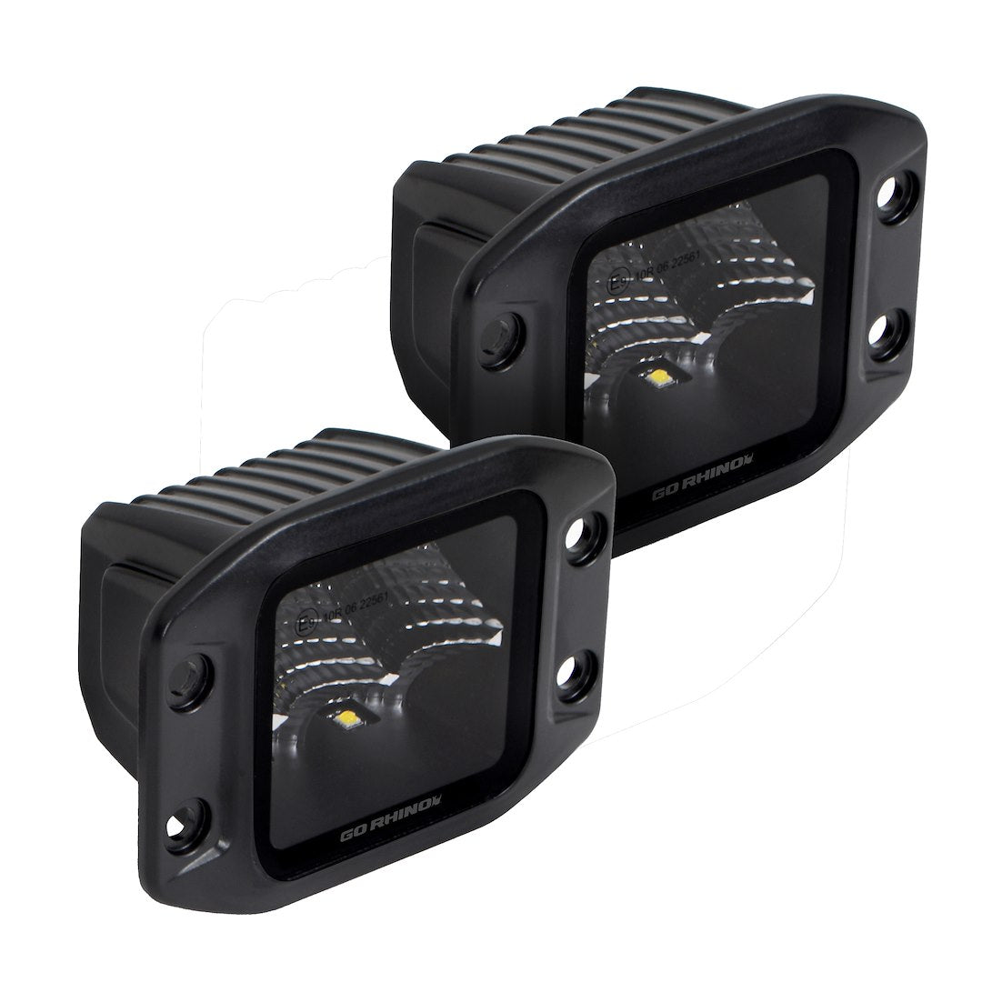 GO Rhino 750400321FCF Driving/ Fog Light - Black 3XL