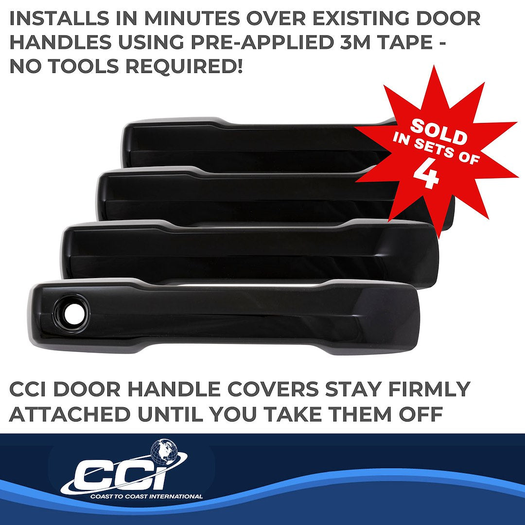 Coast2Coast Limited Lifetime Warranty Exterior Door Handle Cover DH68593BBK - Black DH 22-25 Tundra 4DR GL WO Pskh