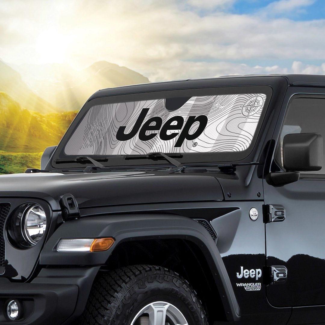 Plasticolor No Supplier Warranty Windshield Shade 002791R01 - Jeep Wrangler Rubber Duck Accordion