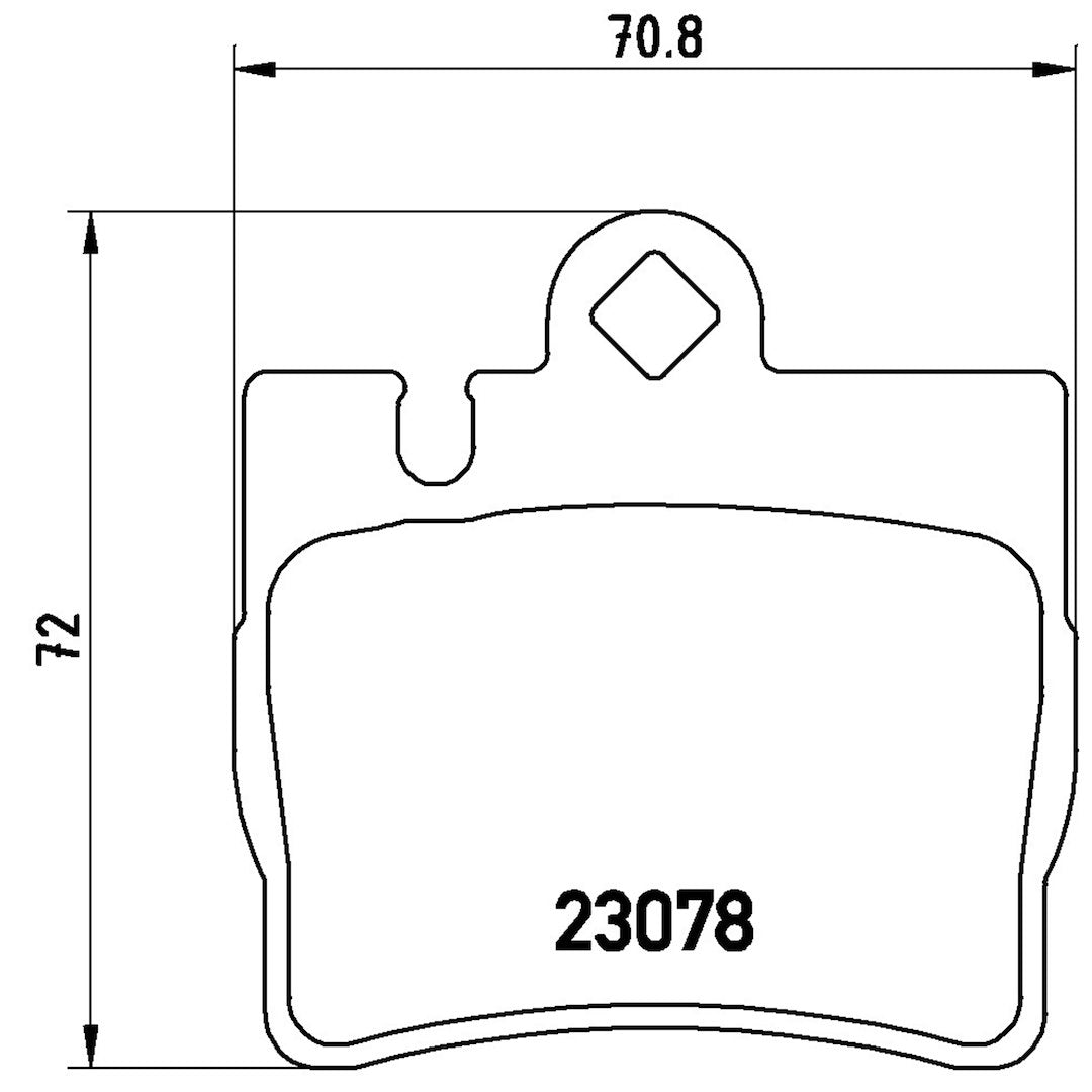 Brembo Premium Low-Met OE Equivalent Pad Brake Pad P50042 - Disc Set