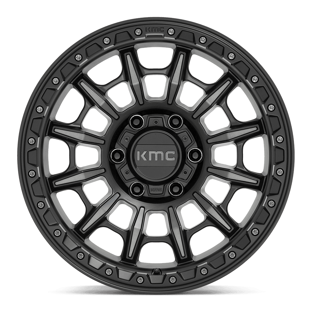 Wheel Pros With KMC Logo Center Cap KM54768068400 - Black KM547 16X8 6X5.5 S-Black Gtcc 00MM