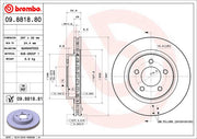 Brembo 09881881C02 Brake Rotor