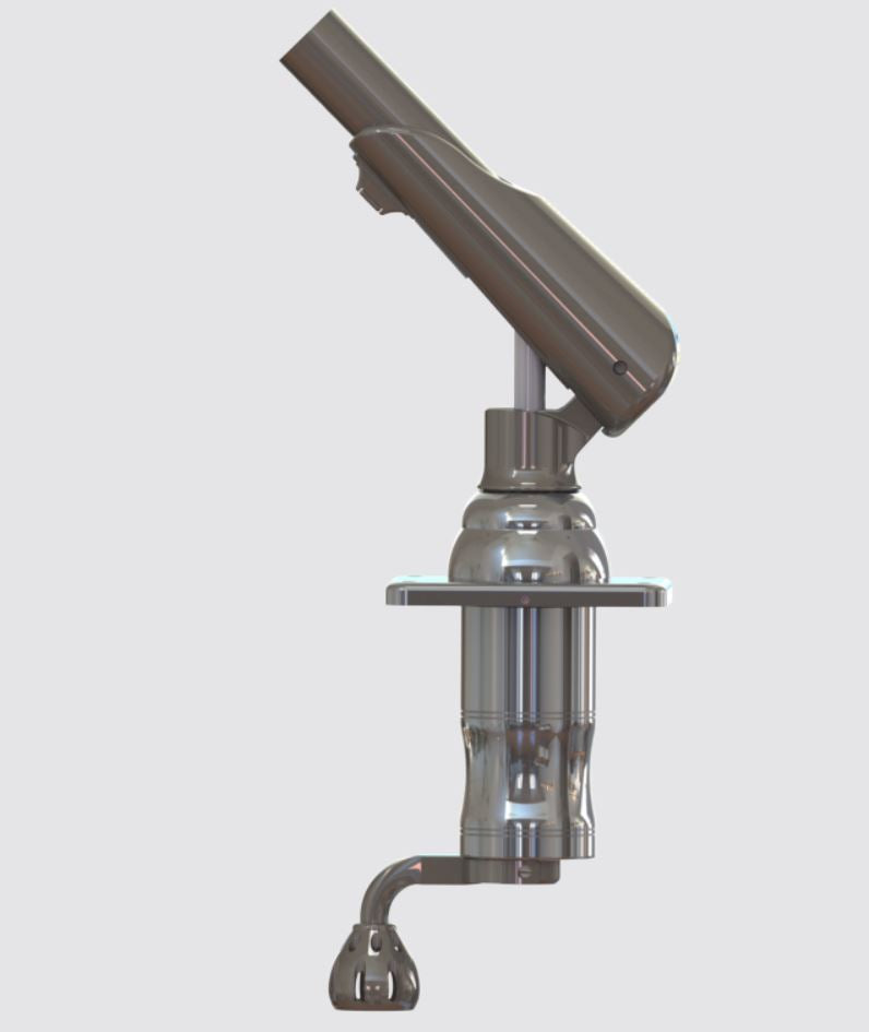 Taco Metals Unique Locking Flip Handle Fishing Outrigger Mount GS-300 - Assembly Stainless