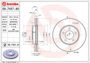 Brembo 09745781C02 Brake Rotor