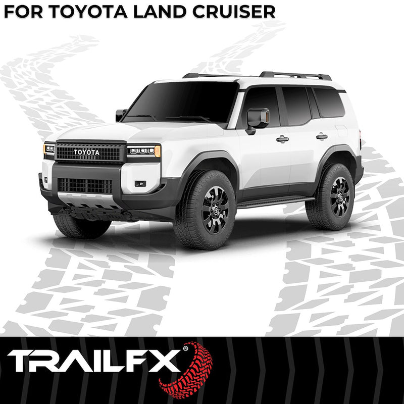 Trailfx Limited Lifetime Warranty Running Board AL6020B - A6 RB Landcruiser