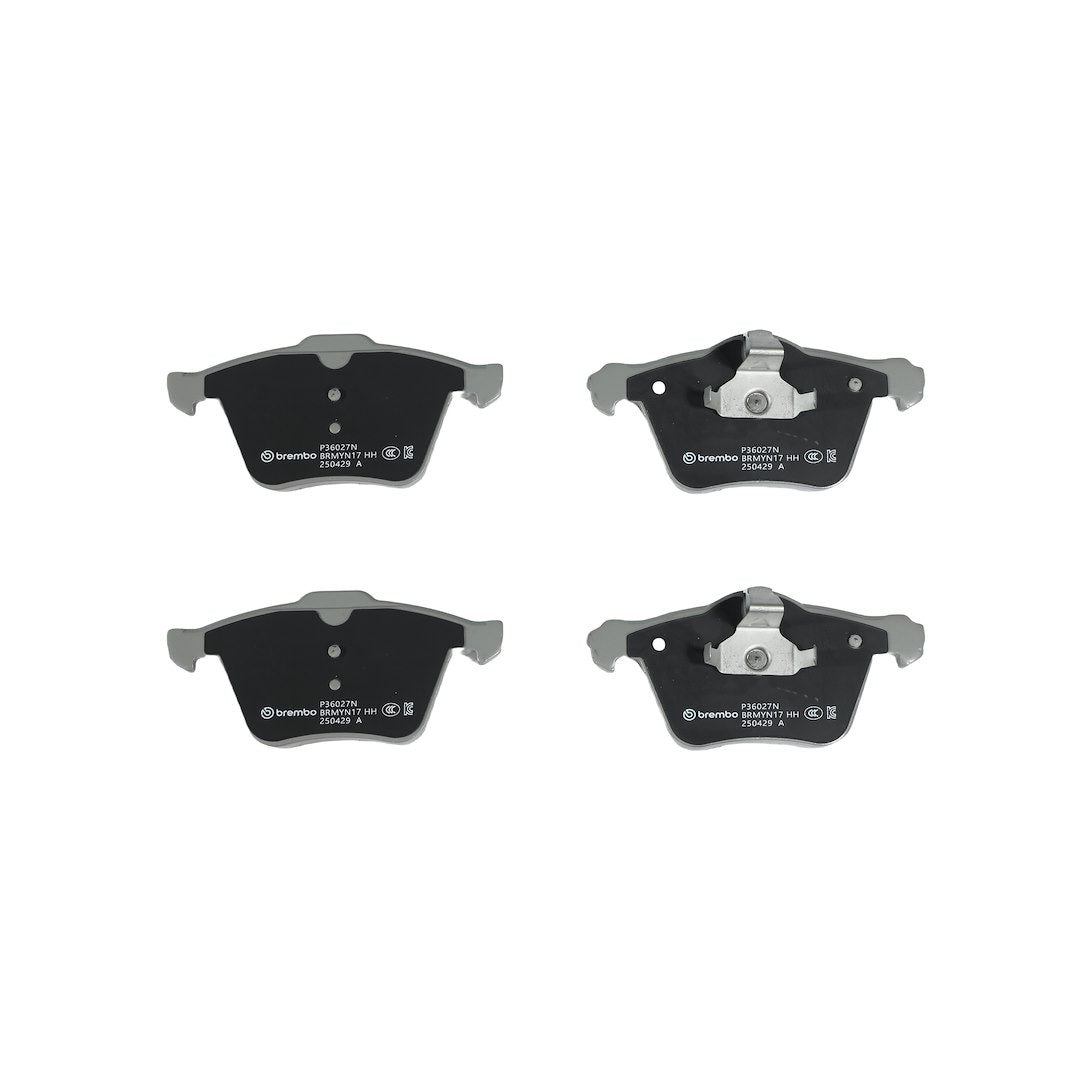 Brembo Premium Low-Met OE Equivalent Pad Brake Pad P36027N - Disc Set