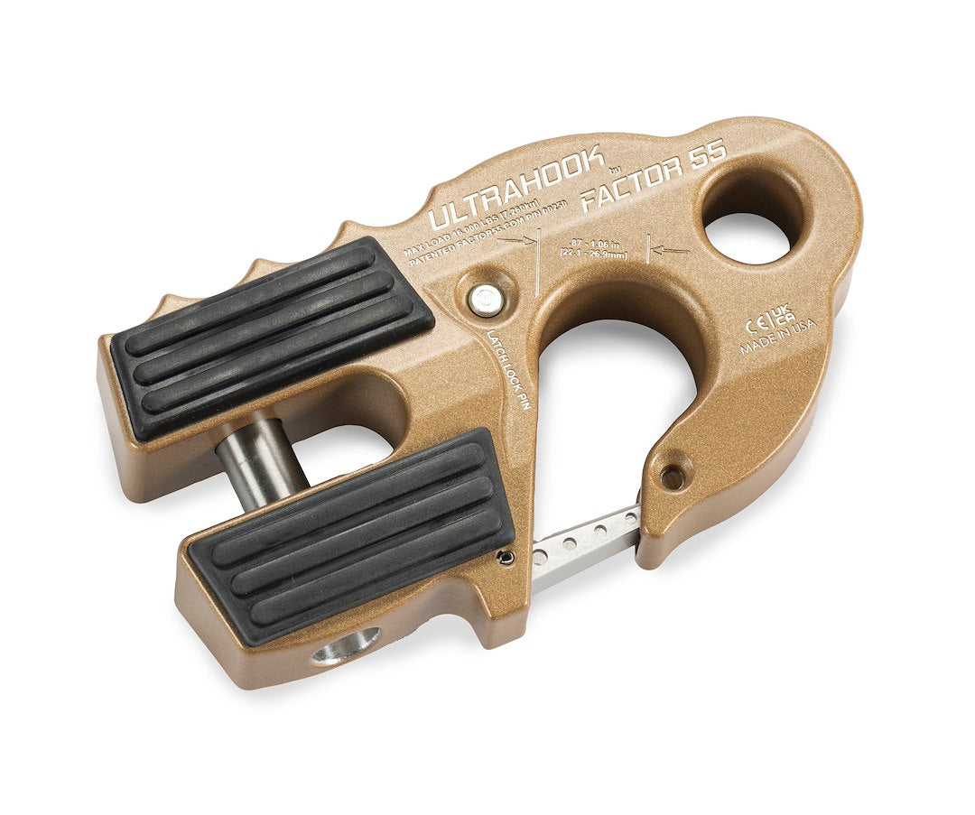 Factor 55 Double Locking Safety Clasp Winch Clevis Hook 00250-92 - Ultrahook Wnchook Shklmt Brzz