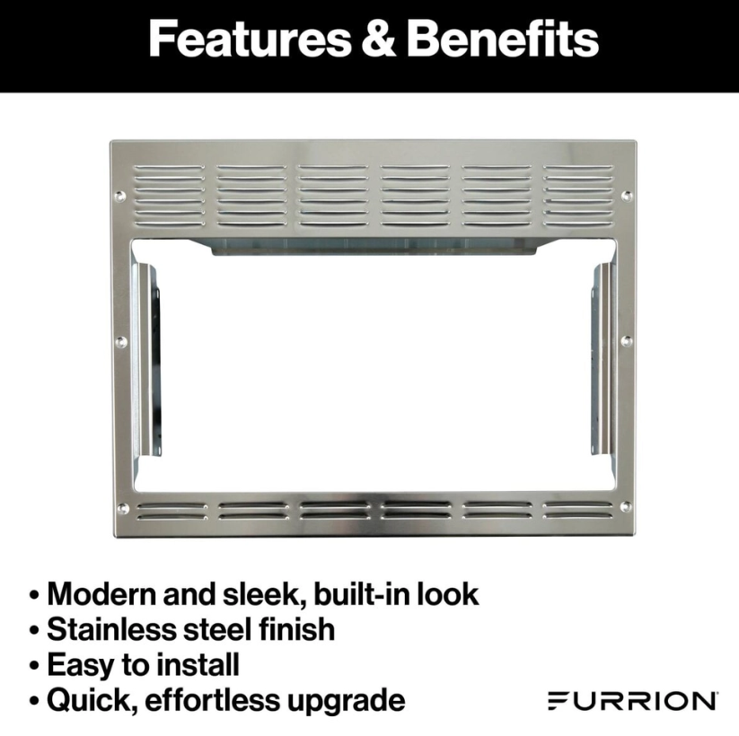 Furrion LLC Quick Effortless Upgrade Microwave Oven Trim Kit 2024001708 - 1.1 CU FT BI SS