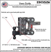 GEN-Y Hitch Most Versatile On The Market Trailer Hitch Ball Mount GH-1815 - Boss Torsion-Flex Shank