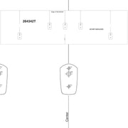 Recon Access 264342T - Cab Roof Light Template