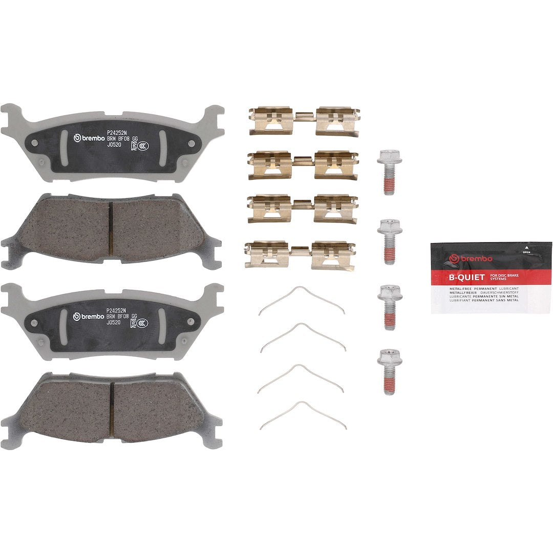 Brembo Ensures Comfort And Brembo Quality Brake Pad P24252N - Discbrakepadset Naoceramic