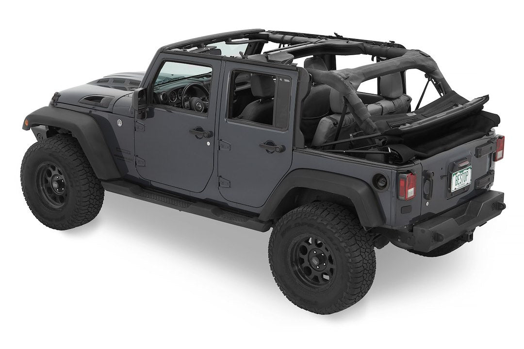 Bestop Limited Lifetime Warranty Soft Top 54423-17 - Jeep Branded Trektop JK