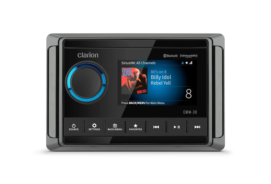 Clarion Intuitive Interface With Large Text Radio 010-03224-00 - Marine Source Unit