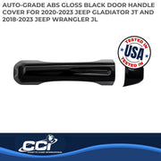 Coast2Coast Limited Lifetime Warranty Exterior Door Handle Cover Ccidh68580BBK - DH-TGH 18-25 Wrangler 4D GL BK