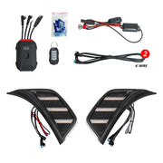 XK Glow Compatible With Third-Party Apps Side Marker Light - LED MX-Vent-RGB-KIT - Xkmax App Control Jeep Air Vent Lig
