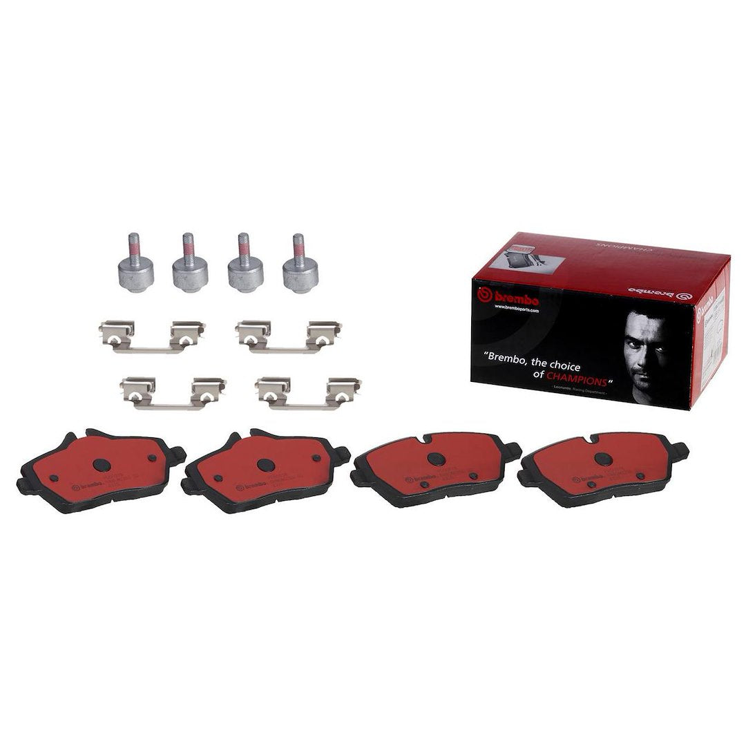 Brembo Premium Low-Met OE Equivalent Pad Brake Pad P06091N - Disc Set
