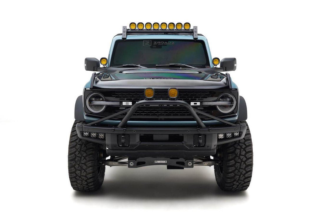 T-REX High Impact Polycarbonate Lens Driving/ Fog Light Z3090Wrda-KIT8 - 21-23 Bronco Roof Rack Led Kit