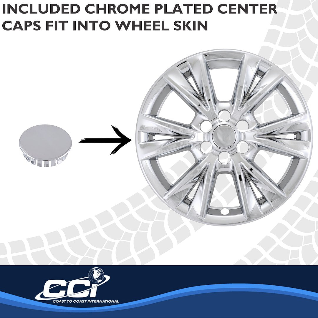 Coast2Coast Limited Lifetime Warranty Wheel Skin IMP518X - Chrome WS 20-25 XT5 Finish 18