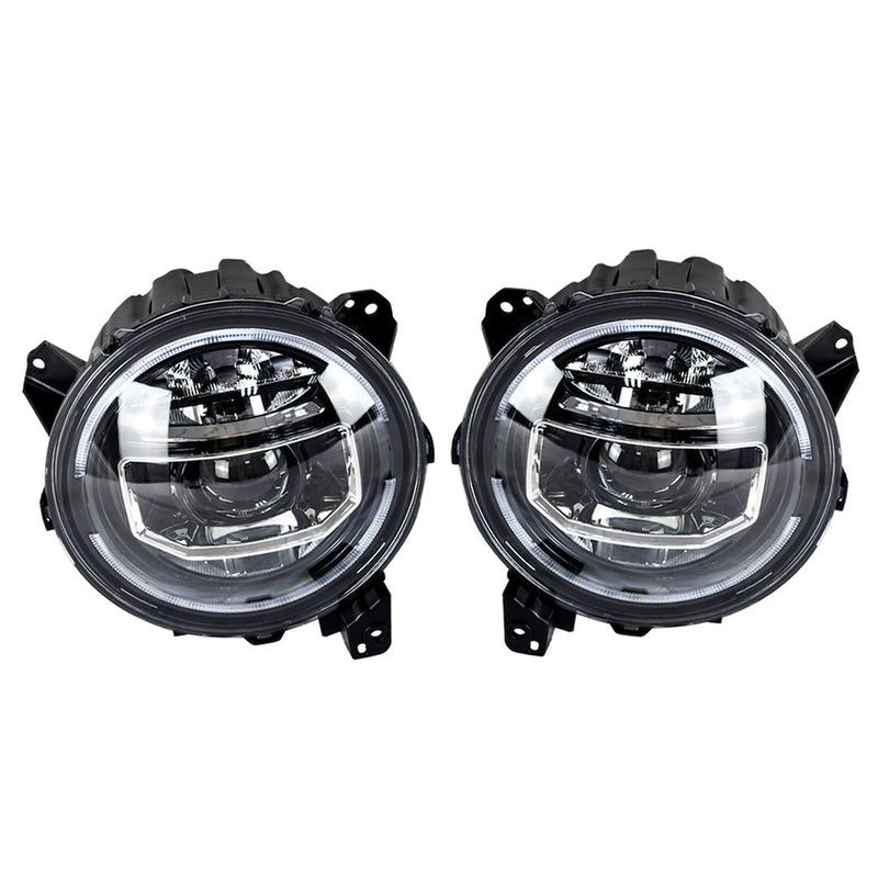 American MOD Aggressive American Modified Styling Headlight Assembly Amjpcc00101 - Inch Led Halo Headlights Sta