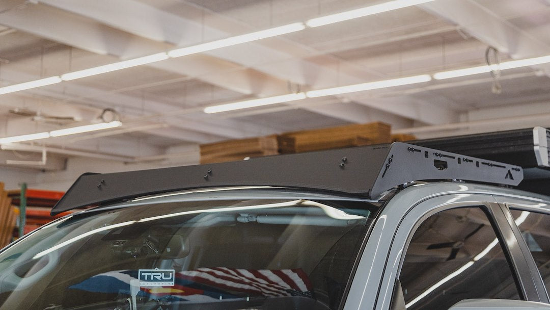 Sherpa Equip Limited Lifetime Warranty Truck Cap Roof Rack 180844 - Black Full Height Crossbars