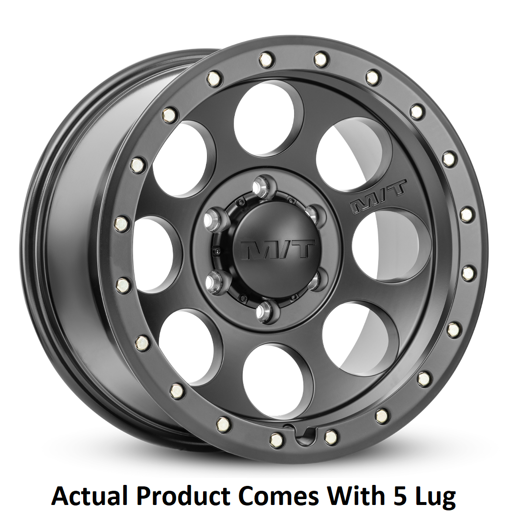 M.T. Wheel Modern Low Profile Cap Design 274463 - 17X9 5X5.5 4.53 MT Classic Pro Blac