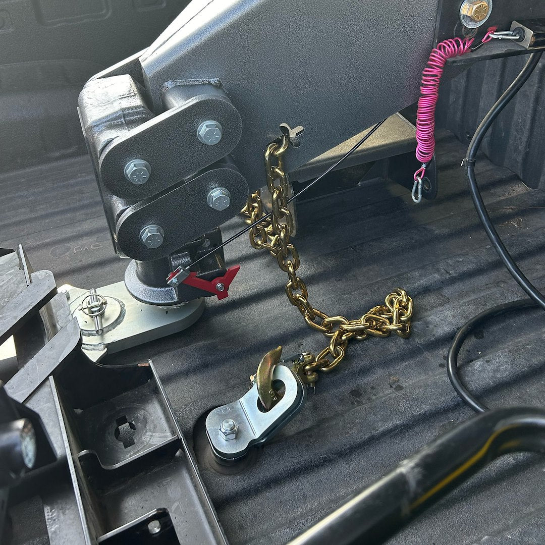 GEN-Y Hitch Made In USA Trailer Safety Chain Anchor GH-103535 - Pair Plate Style Puck AS