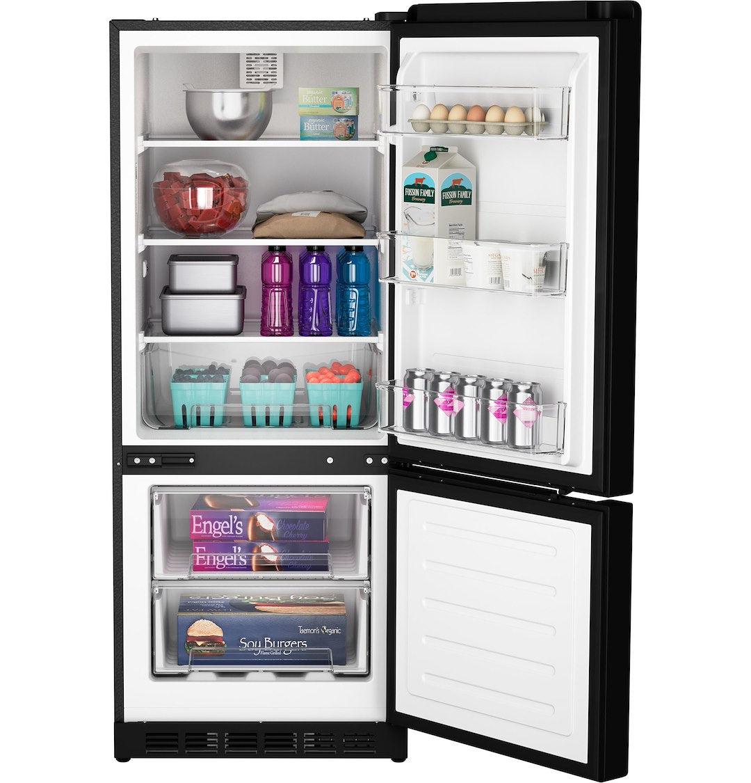 GE Appliance Energy Saving Defrost Refrigerator PBV10R5VSS - Profile 10.0 CU. FT. 12V DC Bot