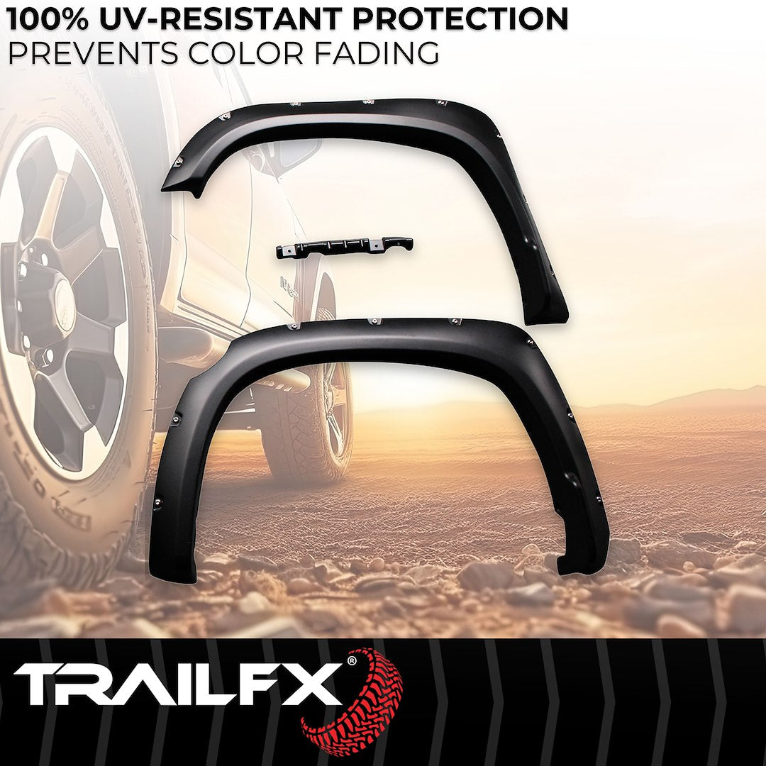 Trailfx Limited Lifetime Warranty Fender Flare TFT3002S - Pocket Style Smooth Set