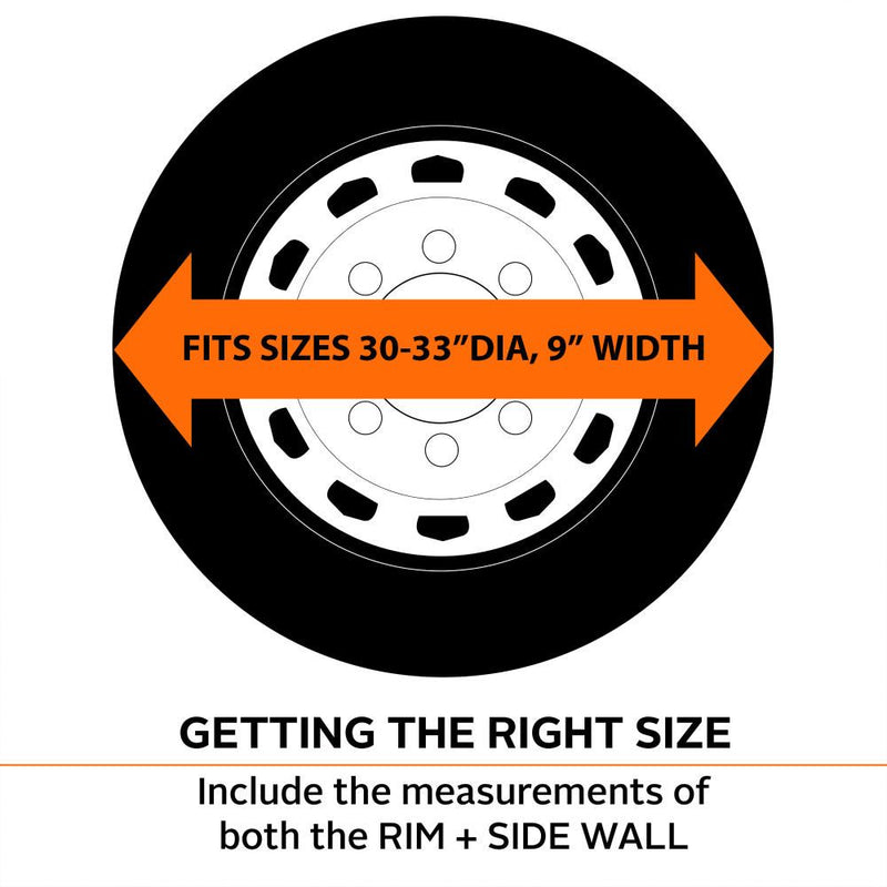 Classic ACC Folds Up For Easy Storage Tire Cover 76260 - White 2PK 32 -34.5 Whl
