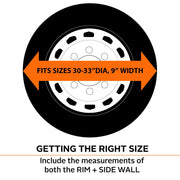 Classic ACC Folds Up For Easy Storage Tire Cover 76260 - White 2PK 32 -34.5 Whl