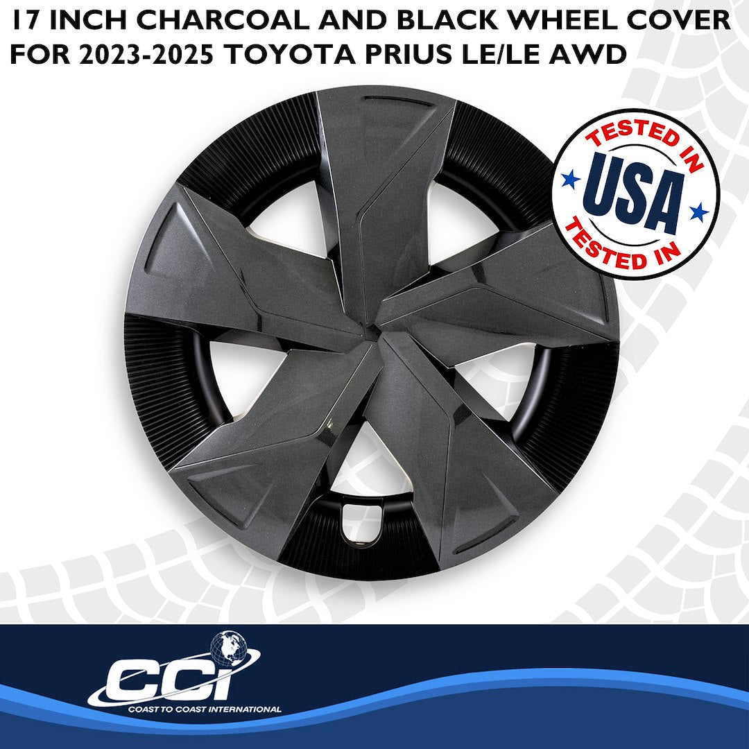 Coast2Coast Limited Lifetime Warranty Wheel Cover 56317CB - Charcoal Black WC 23-25 Prius LE 17