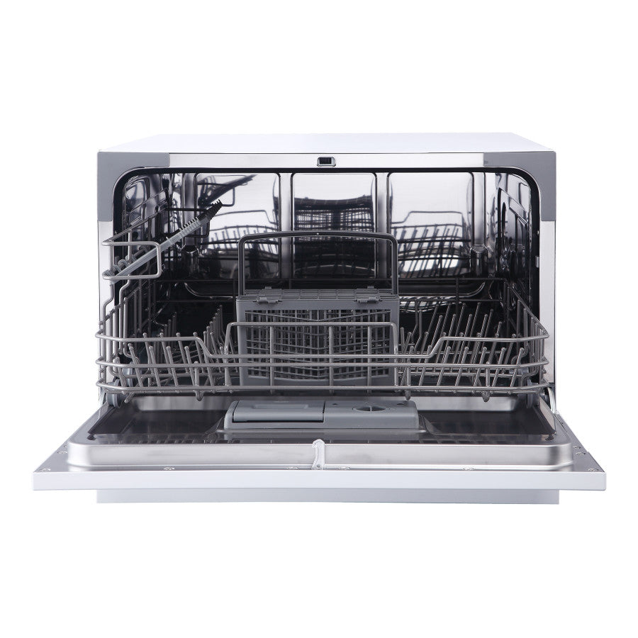 Magic Chef Easy To Read LED Display Dishwasher MCSCD6W5 - Place Setting Countertop Dishwash
