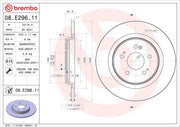 Brembo 08E29611C02 Original Equipment Standard - Brake Disc