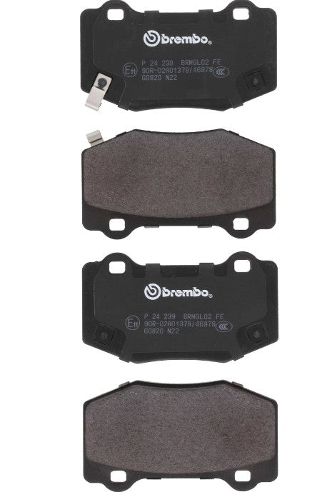 Brembo Premium Low-Met OE Equivalent Pad Brake Pad P24239 - Discbrakepadset Lowmetal