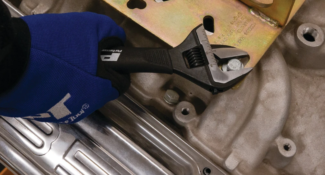 Perform Tool Knurled Handle For Superior Comfort Adjustable Wrench W30622 - Wide Mouth