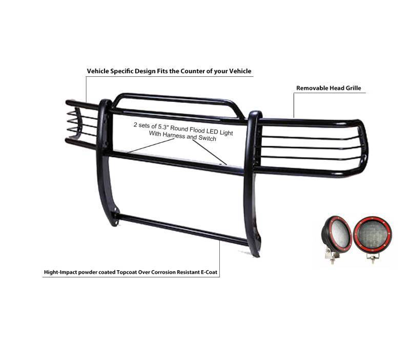 Black Horse 17FP26MA-PLFR Grille Guard