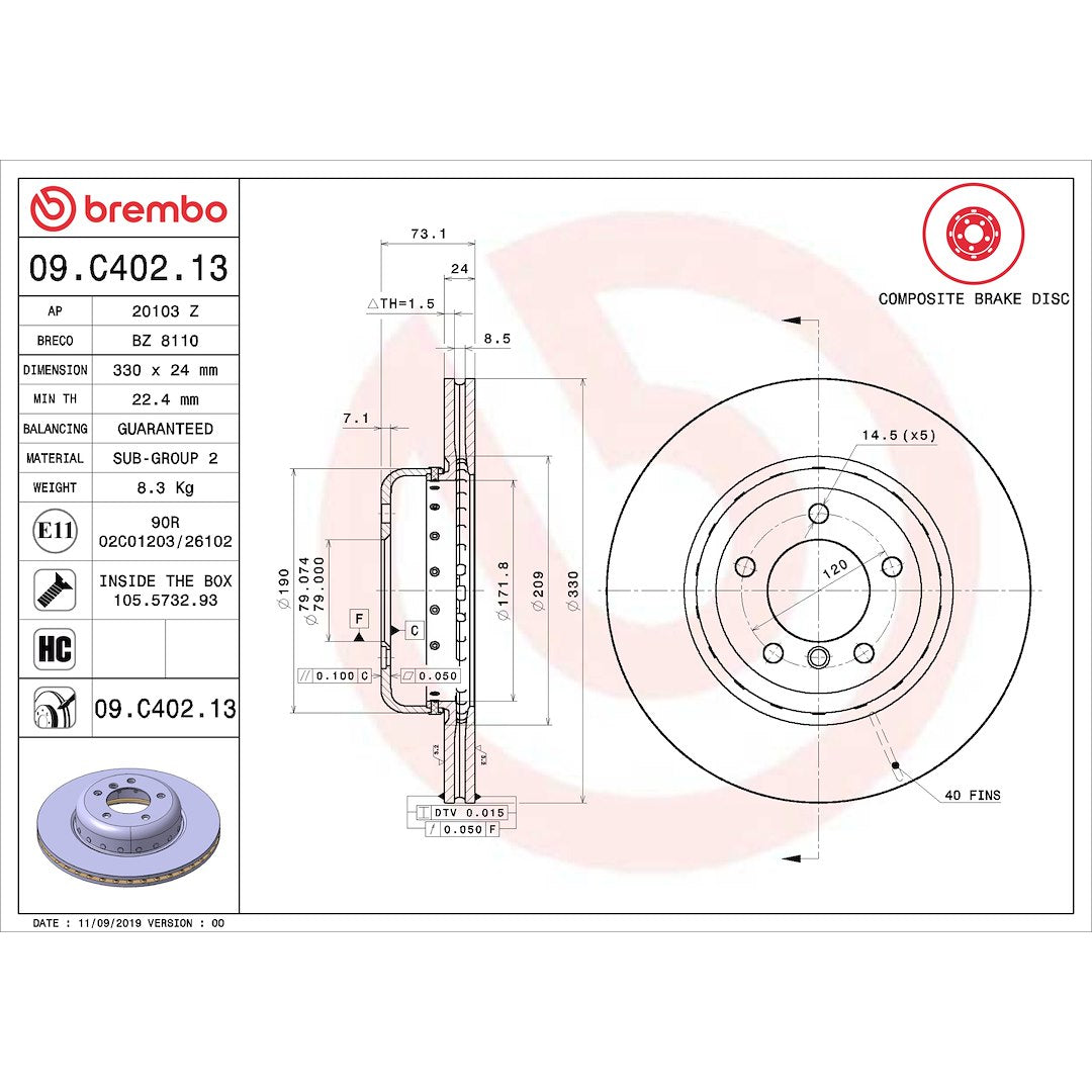 Brembo KT04515 Brake Kit